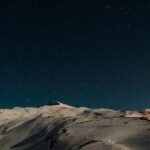 Las estrellas y la Luna desde Sierra Nevada